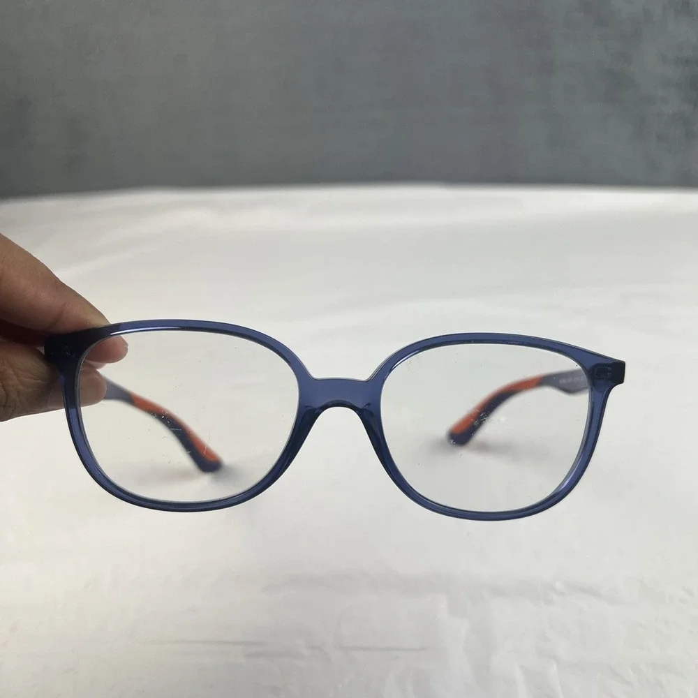 Ray-Ban RB1586 3775 Kids Eyeglasses FRAMES ONLY 49-16-130 Blue Orange Full Rim